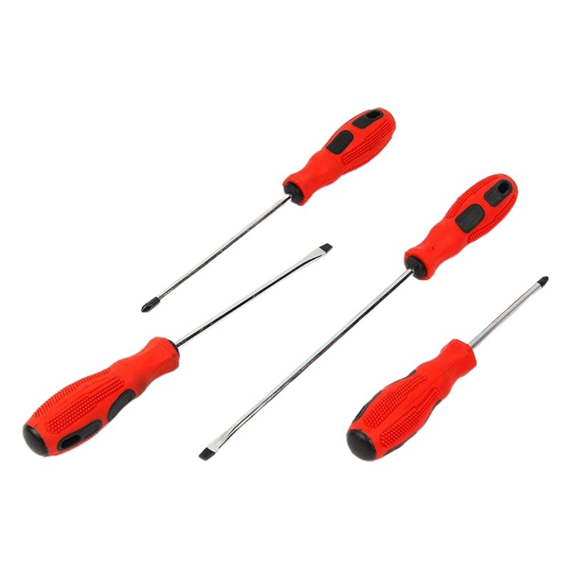 Destornillador fabricante 45 # acero de dos colores mango de masaje destornillador Cruz con destornillador magnético destornillador