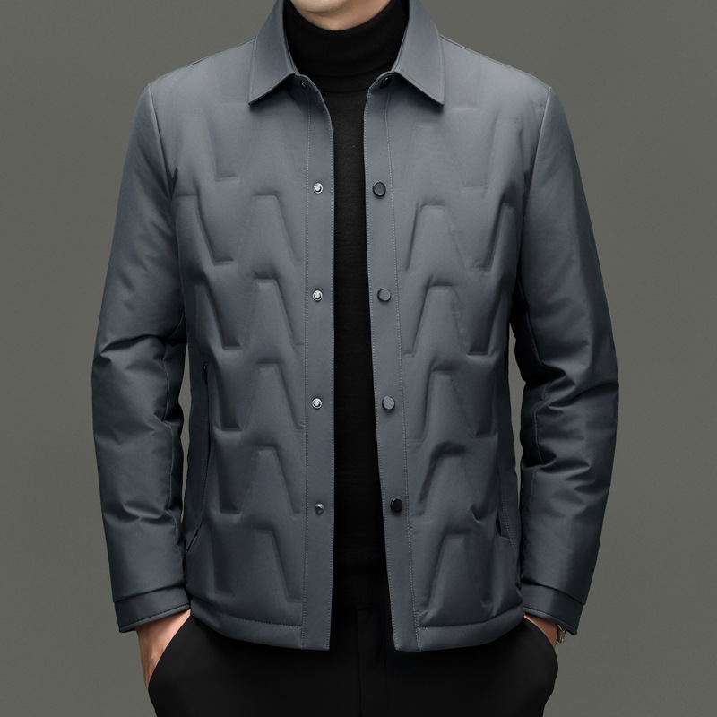 Thickened White Duck down Men's down Jacket, Light Luxury, High-End, Cold-Resistant, Autumn and Winter New Warm Trendy Fashion Coat for Men