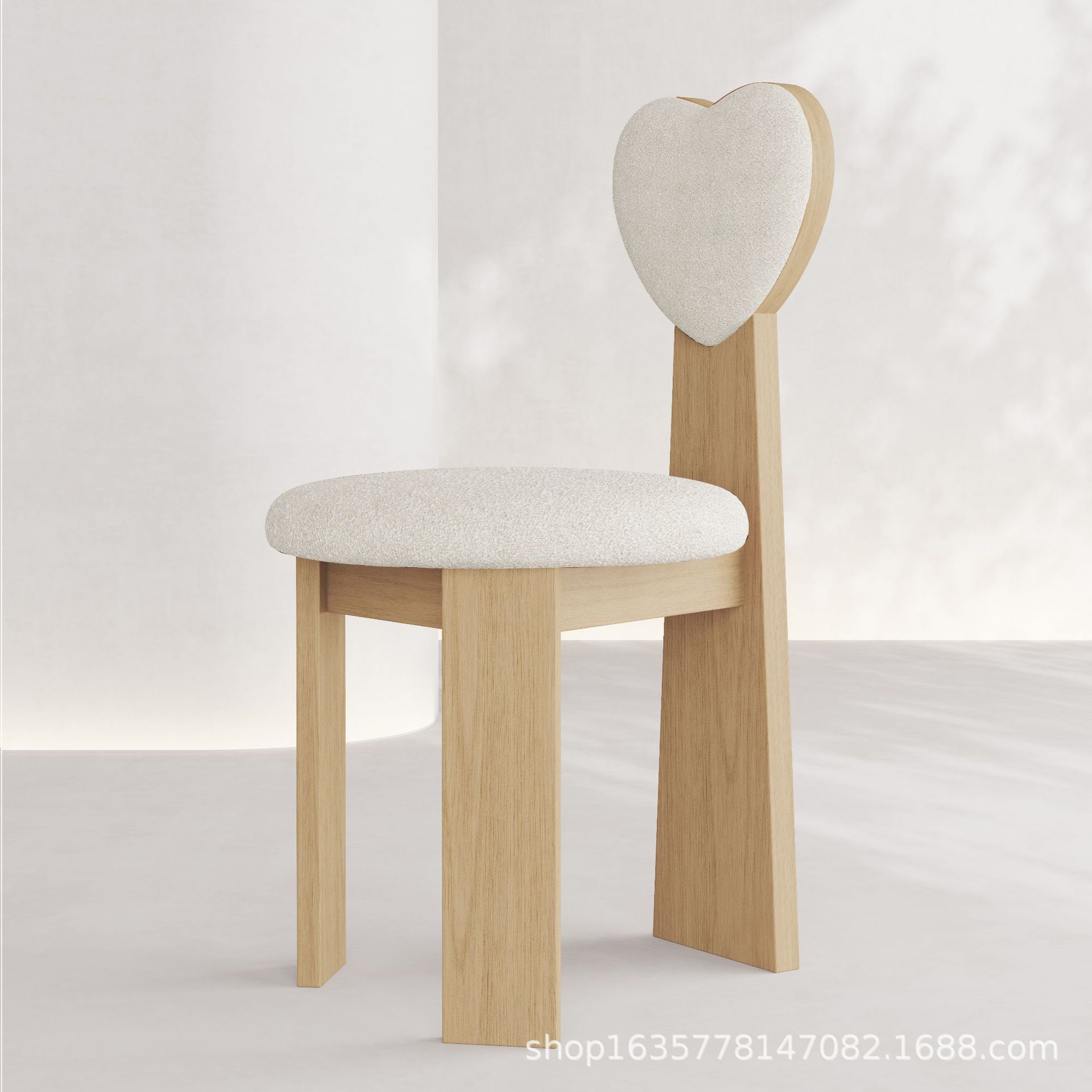 Nórdico retro silla de comedor de madera sólida hotel de restaurante casero estilo medieval silla de respaldo silla de tela de algodón fábrica de fuente