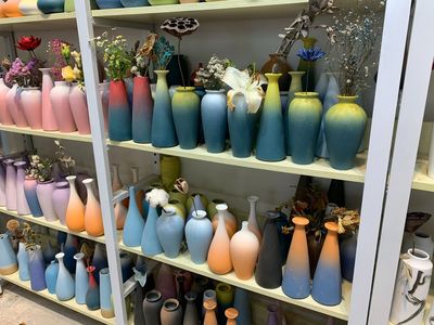 Jingdezhen ceramics Simplicity Chinese style vase originality Dried flowers modern a living room TV cabinet Decoration