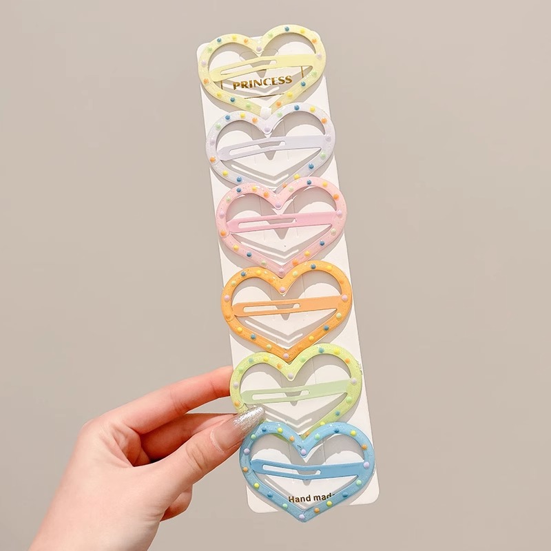 Pinza bb de color dopamina para niños cabello roto estrella de cinco puntas horquilla para niñas que no lastima el cabello, pinza para el cabello con flequillo para bebés, accesorios para el cabello lindos