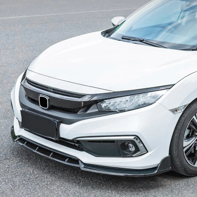Suitable for 2019-2021 Tenth-Generation Civic Sedan Front Lip Corner Wrap and Front Spoiler Small Body Kit