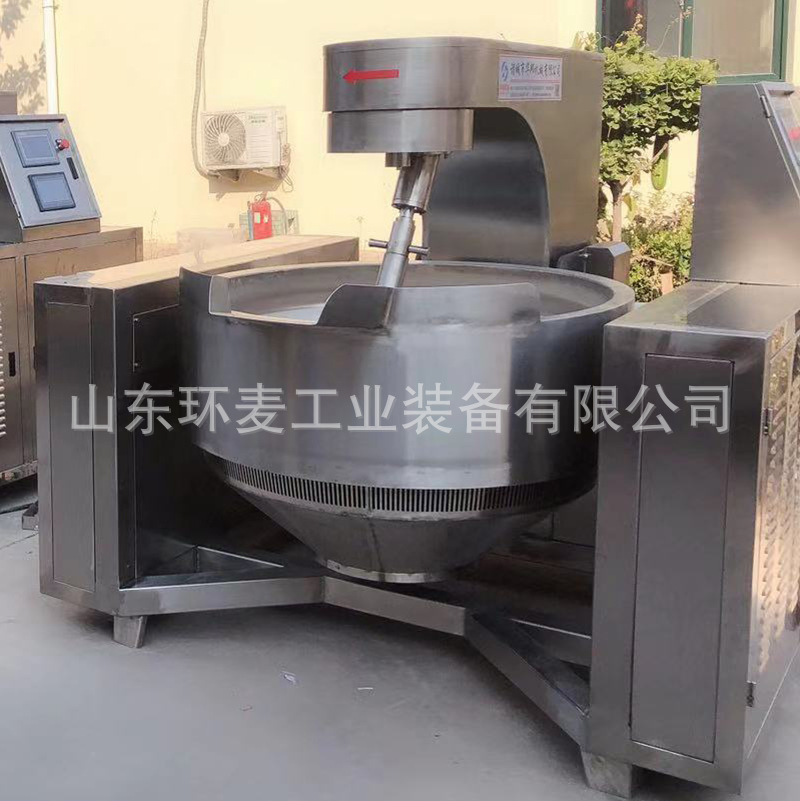 全自动电磁搅拌锅 不锈钢火锅底料炒料机 牛肉酱辣椒酱炒锅设备