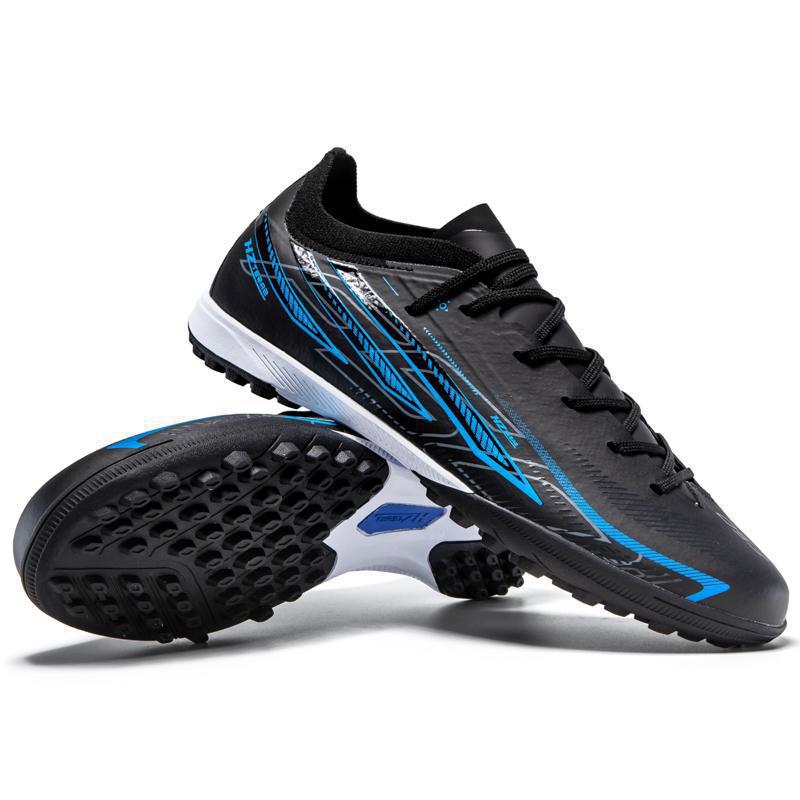 Zapatos de Fútbol de Corte Bajo Transpirables de TPU y Goma para Entrenamiento en Pastizal