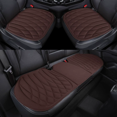 seat pad, summer high-end non-slip — Four Seasons Pad - three-piece-set-coffee-color-other