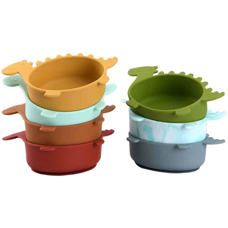 Взрывная детская миска с защитой от падения Baby Out специальная присоска портативная дополнительная миска силиконовая миска для кормления ребенка