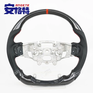 适用新款福特游行侠猛禽24 Ranger Raptor真碳纤维汽车方向盘钛盘