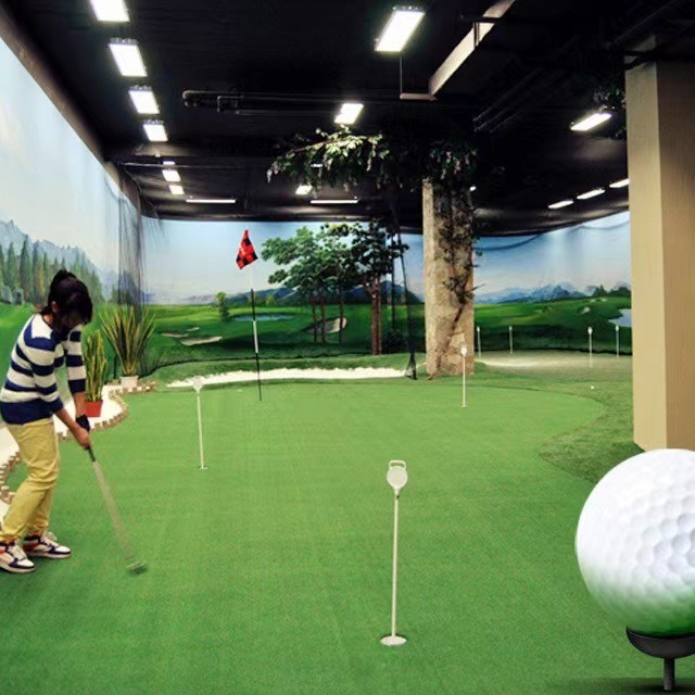 Simulación de césped golfista falso césped pared decoración de césped de plástico sitio de construcción valla fuera de la oficina de ventas