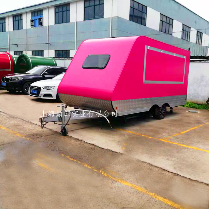 上海工厂直供多功能餐饮房车冷饮咖啡奶茶店车油炸烧烤煎炸一体车