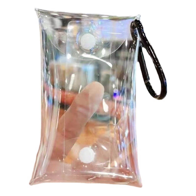 Bubble Mart Blind Box Storage Bag Transparent PVC Change Key Doll Walking Doll Dust-proof Display Drying Doll Bag Logo