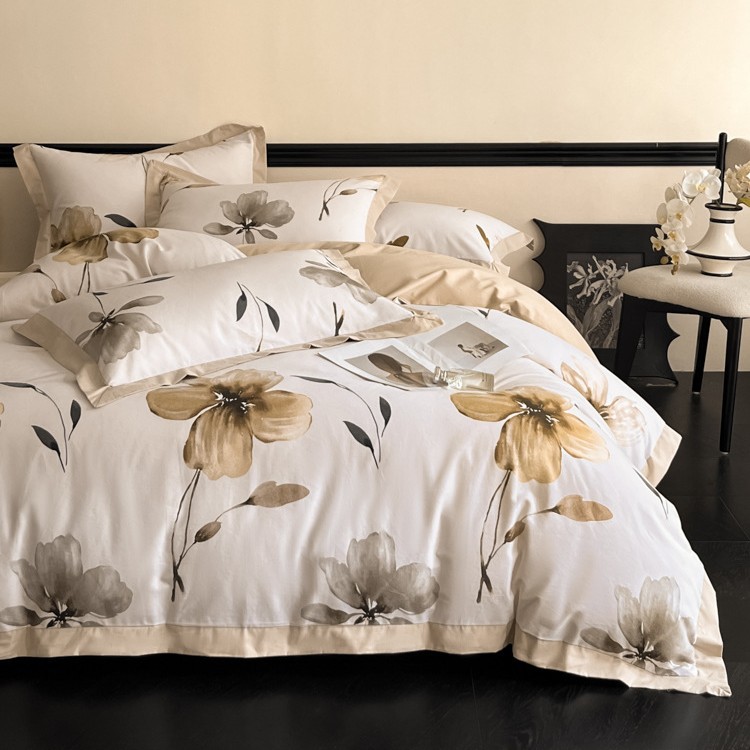 100% algodón molido, sábanas de cama de algodón