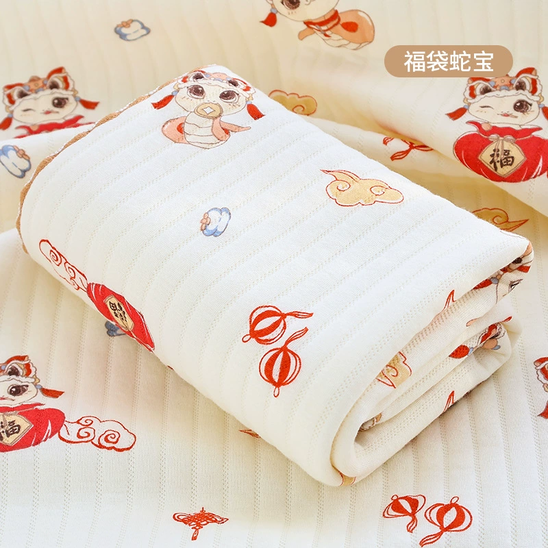 Полотенце класса А из хлопка Snake Year Air Cotton Baby Holding Single Pack Single Plastic Starter Baby Production Room Bag Single Scarf