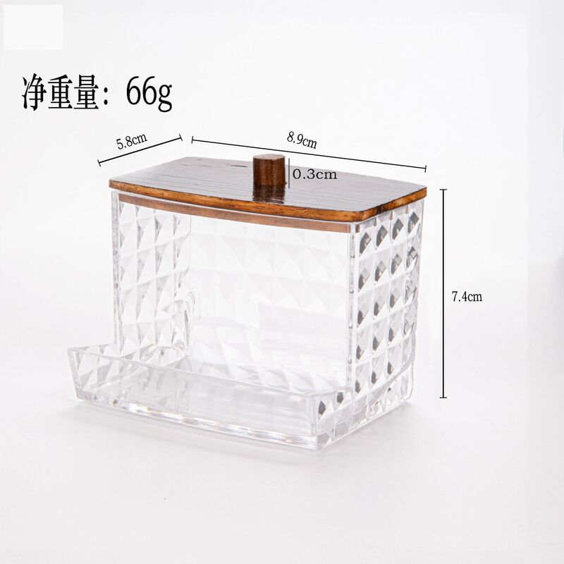 メイク落とし用綿棒収納ボックス、トイレ化粧品収納ボックス、箱入りの特別な組み合わせが無料です。|undefined