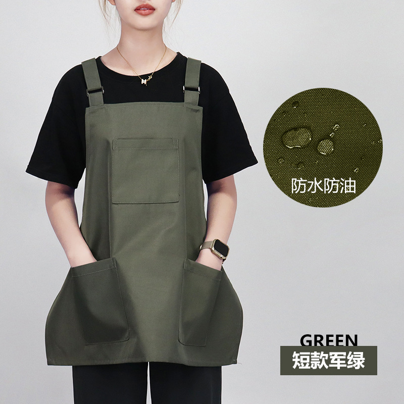 Chaleco corto impermeable y a prueba de aceite verde del ejército