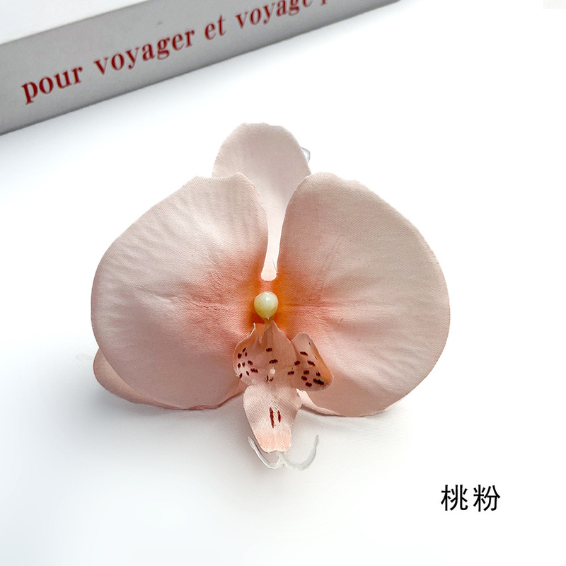 造花胡蝶蘭の花 DIYヘアアクセサリー ヘアピン フェイクフラワー DIYヘアピン 衣装アクセサリー デザートテーブル製作|undefined
