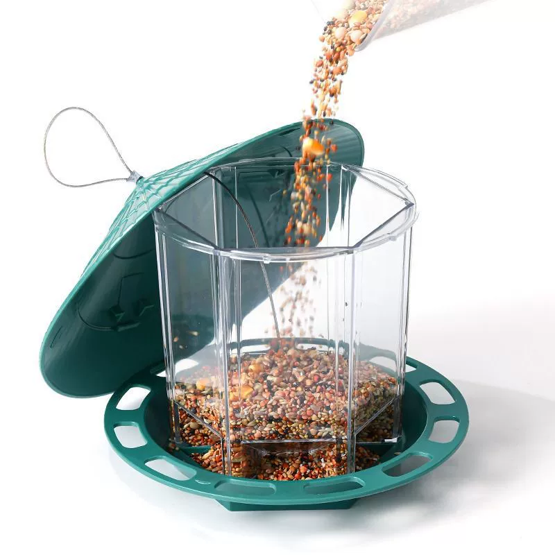 Compassion Водонепроницаемая кормушка для птиц Water Water Suster Fedrior Master Hai Tao Master Outdoor Bird Feed Balcony Bird Feeding Artifact