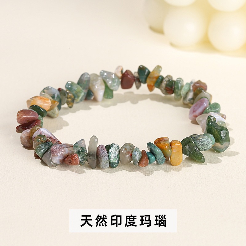 Organic agate bracelet natural stone, India