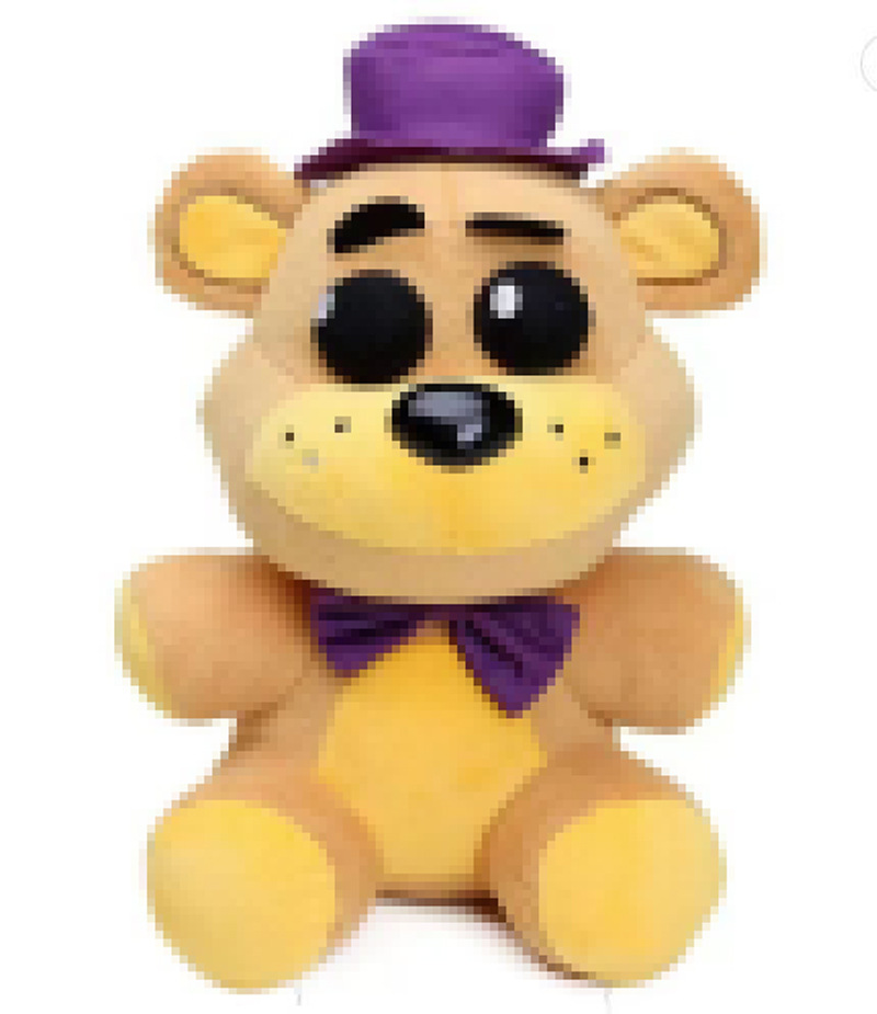 Purple hat golden bear / 18cm
