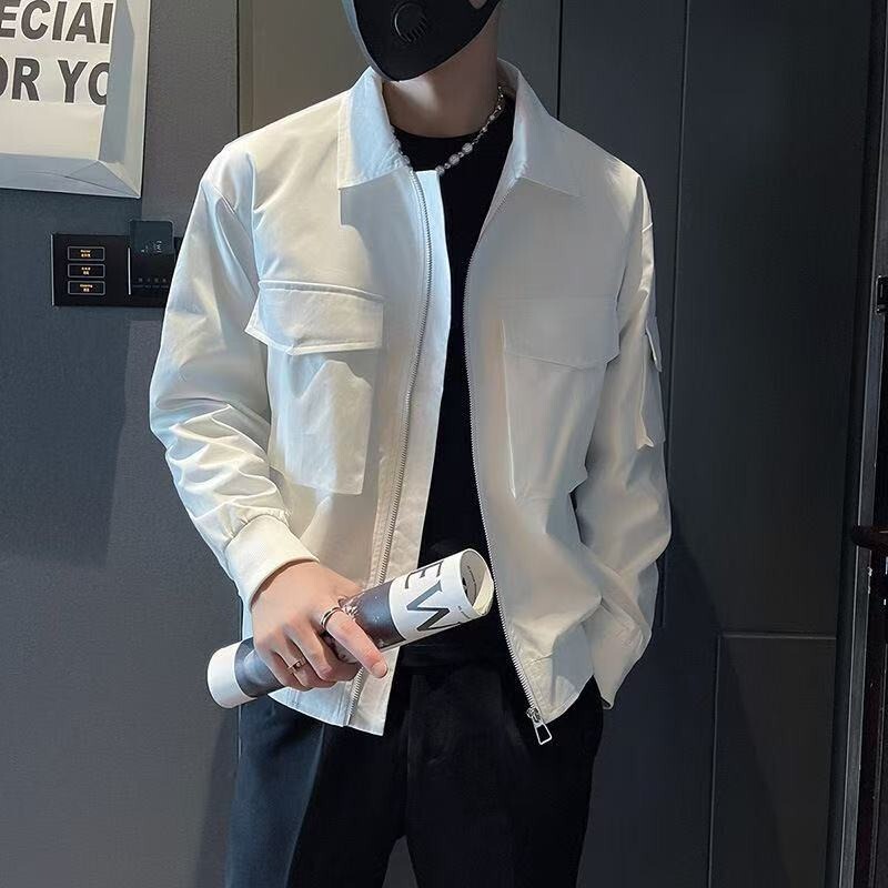 2024 Work Jacket Men's Super Good-looking Trendy Brand Baseball Suit Spring and Autumn Men's Casual Aviator Jacket 2024 Work Jacket Men's Super Good-looking Trendy Brand Baseball Suit Spring and Autumn Men's Casual Aviator Jacket