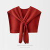 Knitted cloak, autumn fashionable false collar, universal vest, western style, with neck protection
