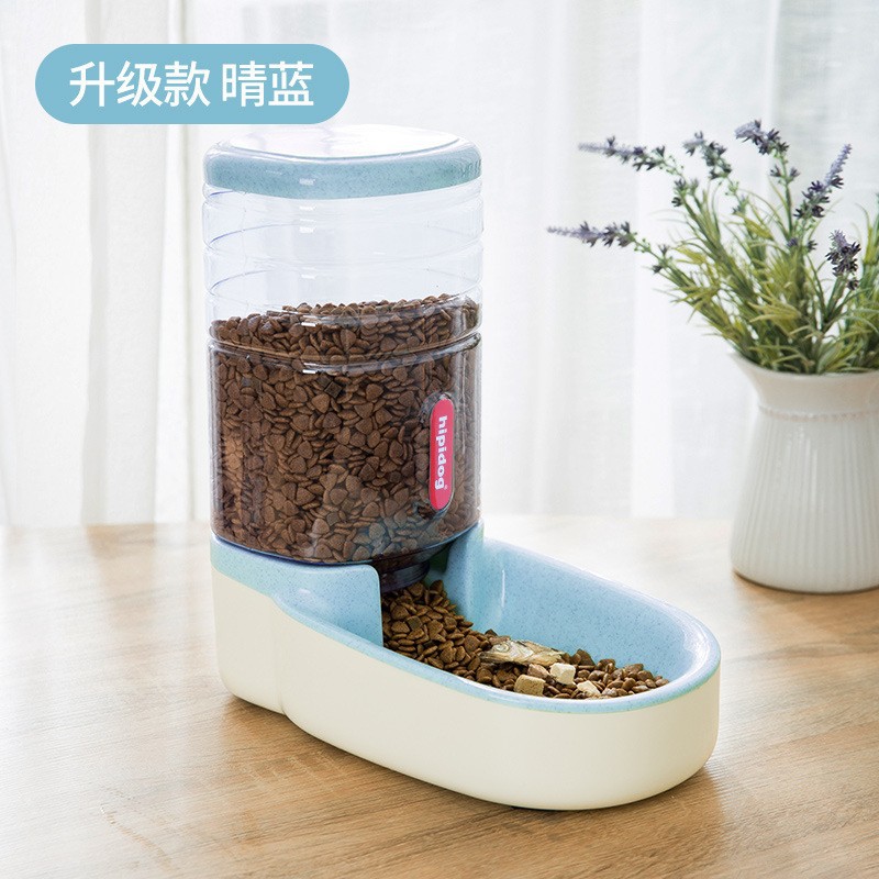Alimentar automáticamente agua potable transfronteriza para mascotas en el hogar tazón de agua tazón de grano 4L gran capacidad para perros y gatos beber agua para comer