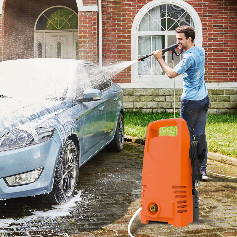 Hogar portátil 220V de alta potencia lavadora automática de alta presión lavadora de coches artefacto bomba de agua pistola de agua cepillo de lavado coche