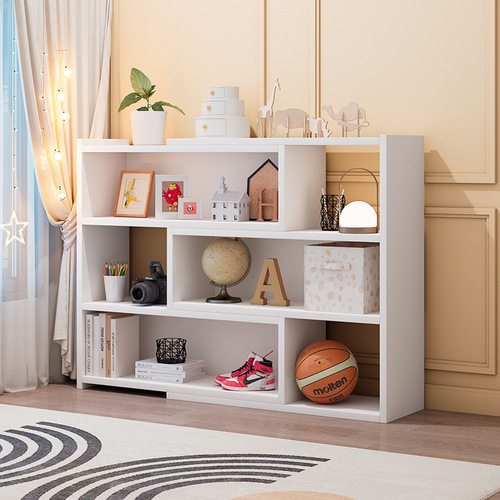 [Small wholesale] Simple bookshelf, retractable storage rack, small storage cabinet, grid cabinet, floor-standing bookcase