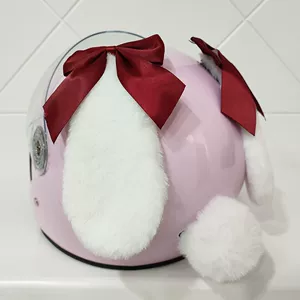 Cute Detachable Rabbit Ear Motorcycle Helmet Decoration