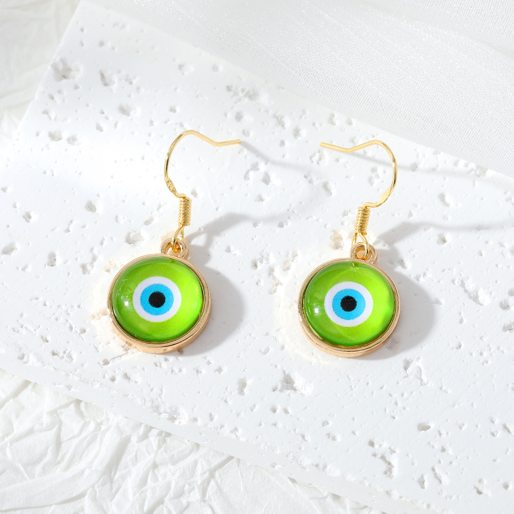 All Seasons Season 1 Pair Retro Devil's Eye Plating Alloy Drop Earrings