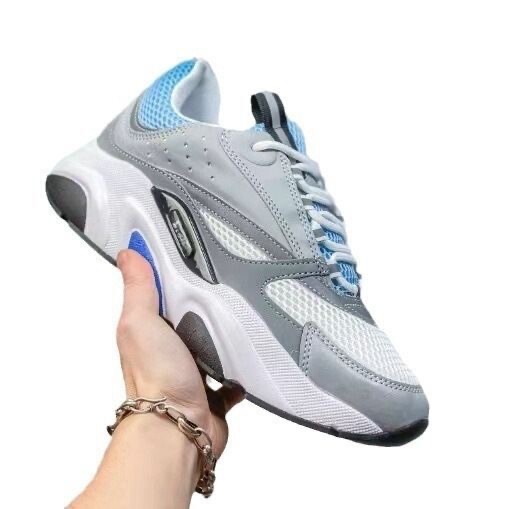 ヨーロッパステーションクロスボーダーDホームB22スポーツとレジャー厚底マルチカラーパッチワークレトロお父さん靴男性と女性の身長を伸ばすジョギングシューズ|undefined