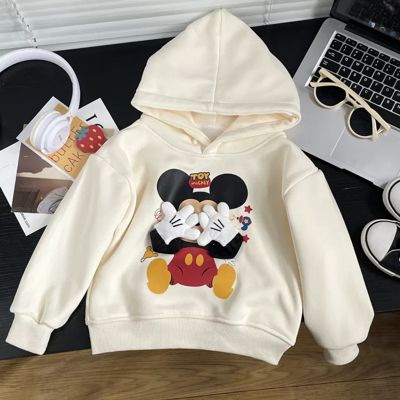 Three dimensional doll for boys and girls, warm sweatshirt, jacket, new collection, Korean style, western style, children's clothing