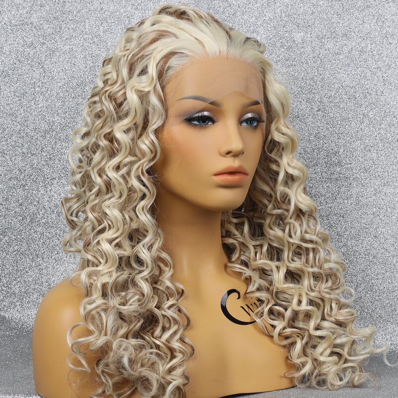 Synthetic Lace Front Wig Long Curly Hair 13*3inch Synthetic Lace Front Wig Cos Wig