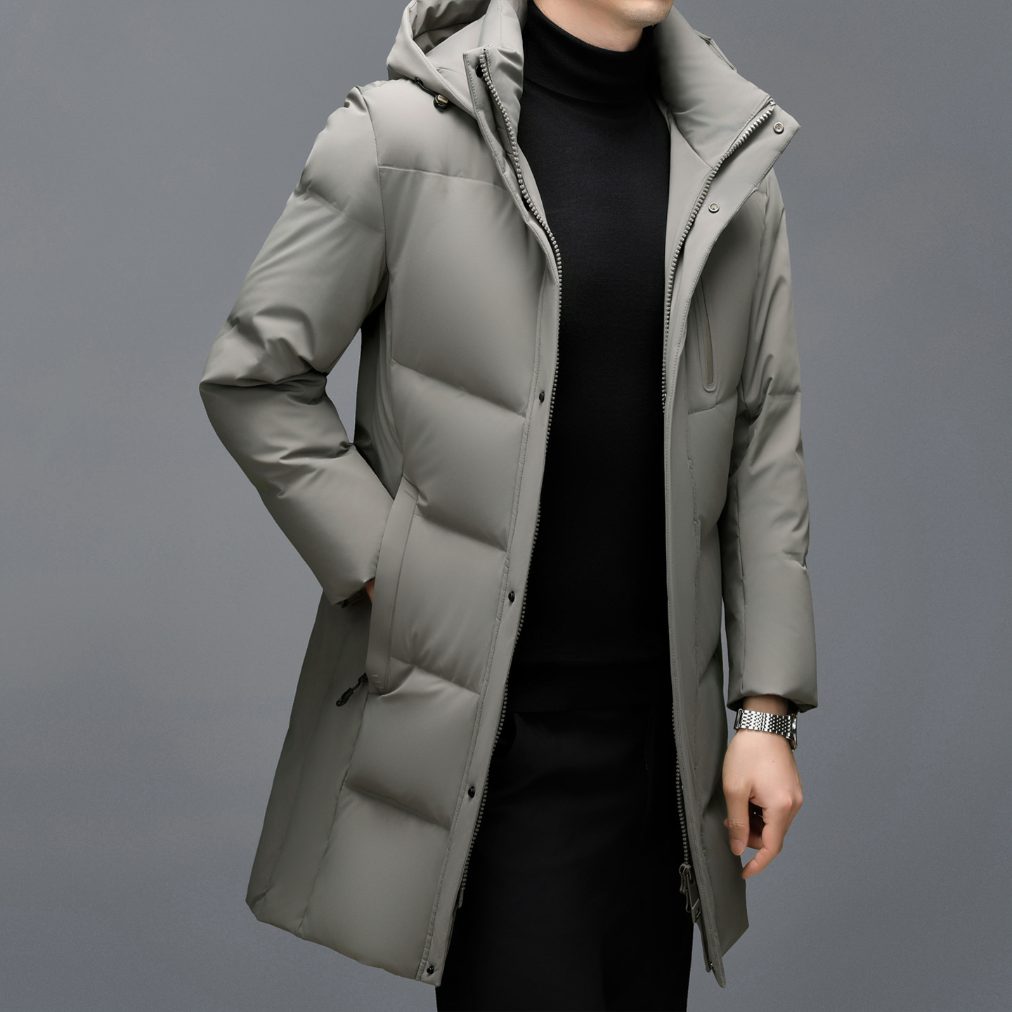 Winter men's warm casual down jacket