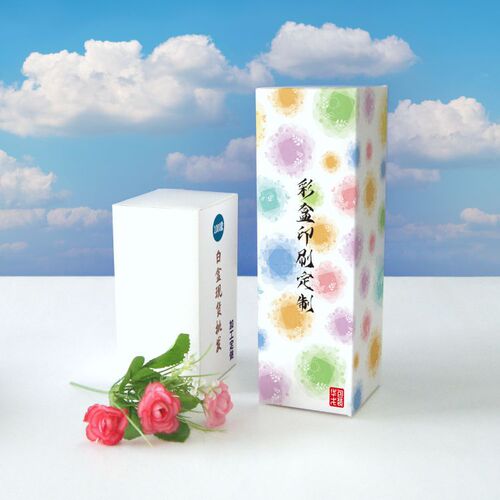 181-188mm New White Cardboard Box, Fast Delivery; Kraft Paper Blank Box with Custom Logo Printing, Color Box with Hot Stamping—Made to Order