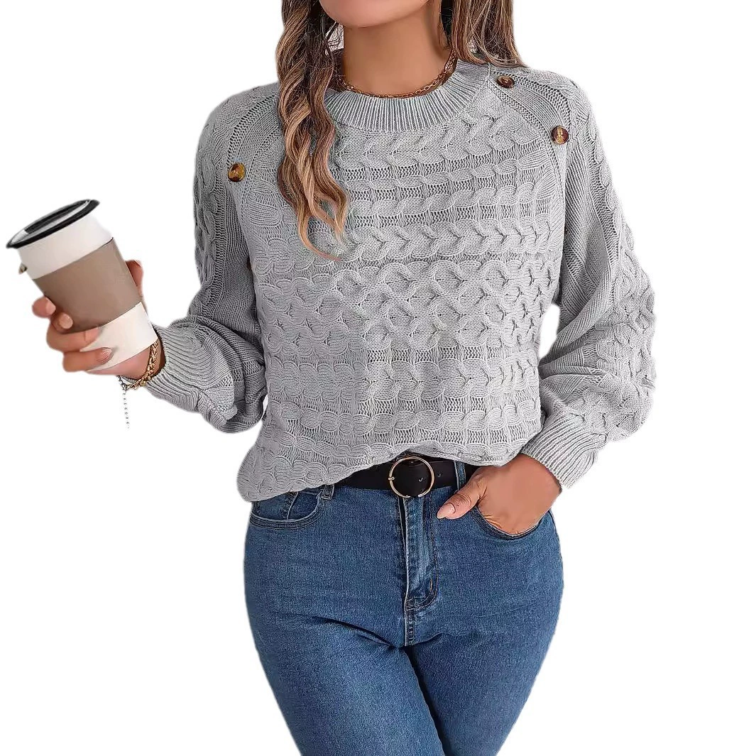 (Cross-border trading), demi-season solid flashlight, sleeves, sweater