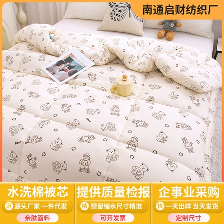 Chăn ruột bông xuân thu dùng bốn mùa, chăn đông dày giữ ấm 10 cân Trung Quốc (khoảng 5 kg), cho ký túc xá