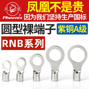 genuine goods Phoenix RNB Round Terminal Copper National Standard Copper Connector Copper Wire Lug Nose 0 Cold Press End