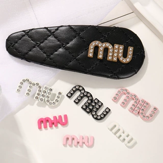 现货miu满钻合金字母diy饰品配件外贸热款手机壳包包装饰镶钻材料