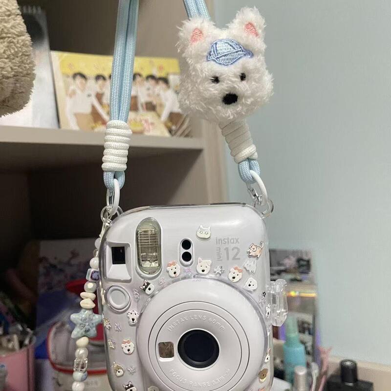 [Mini12 Transparent Case] Instax Crystal Case Polaroid Hard Case Camera Protective Case Case Chain