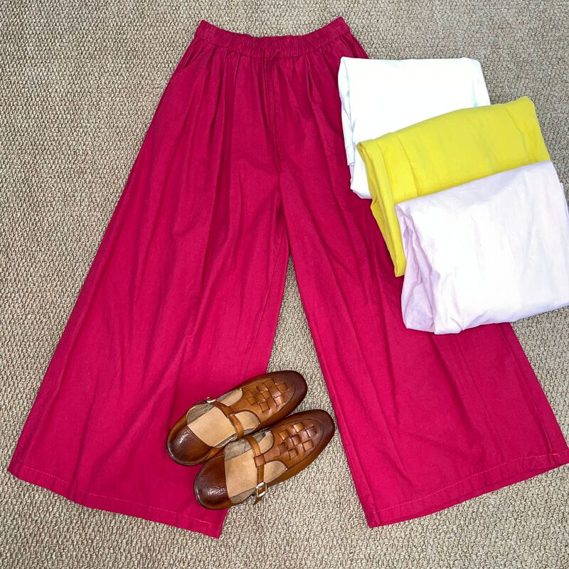 5/11 Recommended Japanese-Style Pure Cotton Wide-Fit Balloon Pants Skirt, Length 90cm 5/11 Recommended Japanese-Style Pure Cotton Wide-Fit Balloon Pants Skirt, Length 90cm