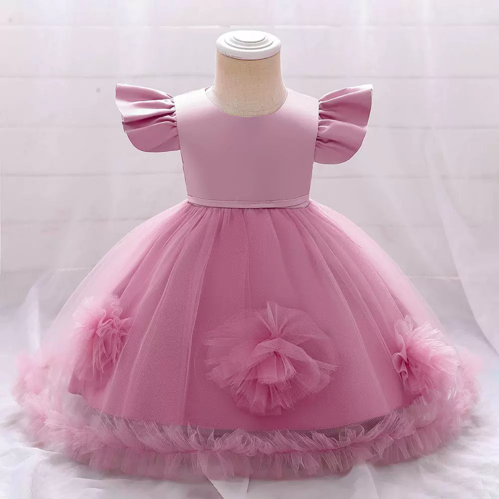Evening dress, girl's skirt, small princess costume, European style, tulle, Birthday gift