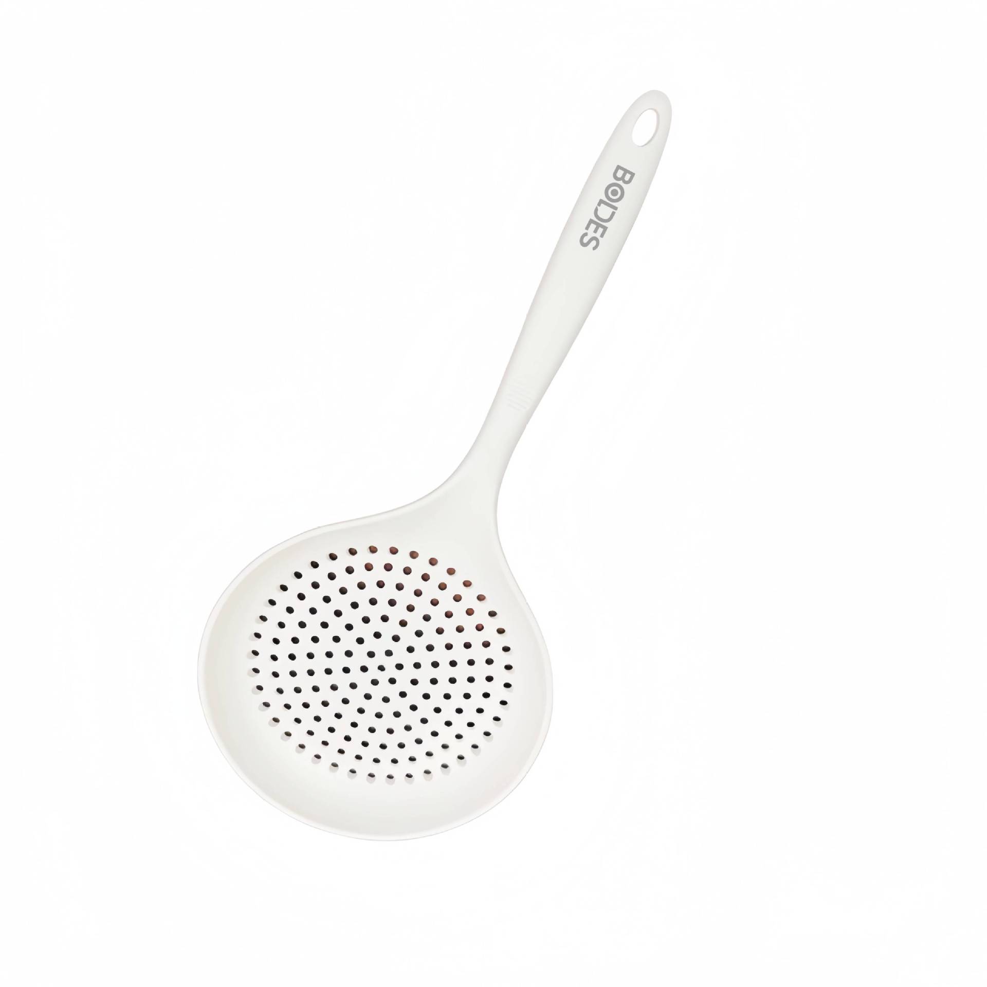 Grado alimenticio silicona gran cucharada doméstica resistente a altas temperaturas fugas de pesca de fideos fugas de frio