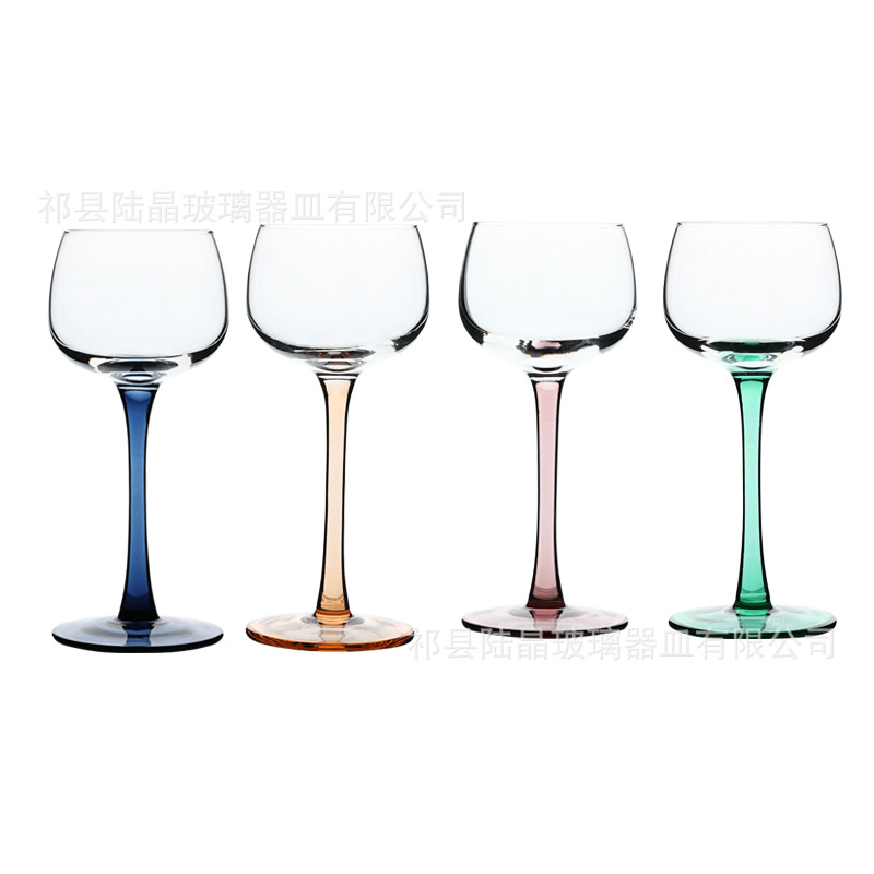 Copa de vino de estilo Alsacia color original copa de vino de color copa de cóctel vino de fruta dulce copa de vino