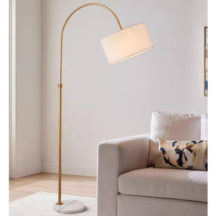 Scandinavian Light Luxury Modern Casual Fishing Lamp Living Room Sofa Study Creative Personality Hardware Vertical Floor Table Lamp