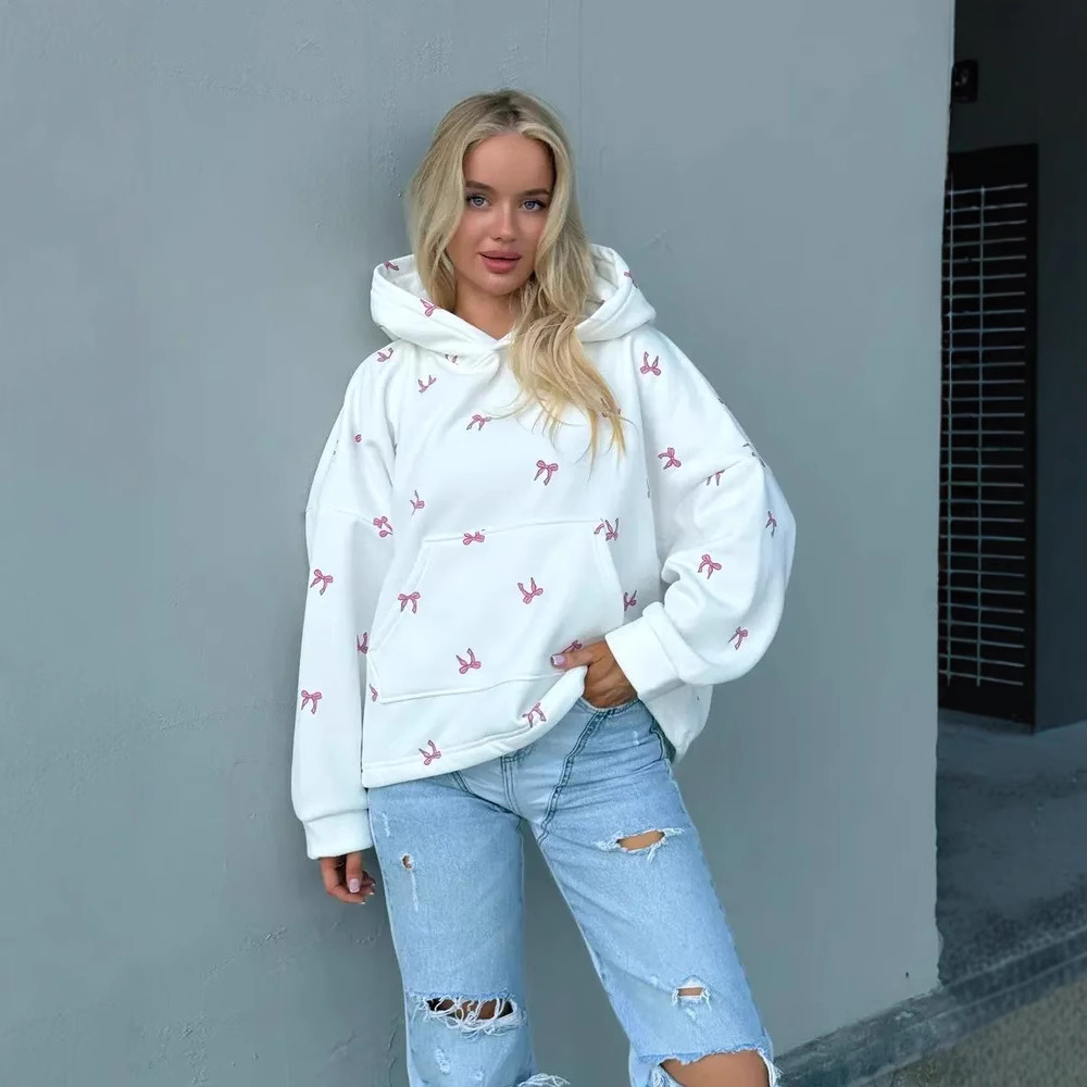 Vintage-Inspired Plus Size Blouse – Flowy Oversized Shirt With Sweet Cherry & Butterfly Print, Comfortable Polyester Top For Women_ecoleips.com