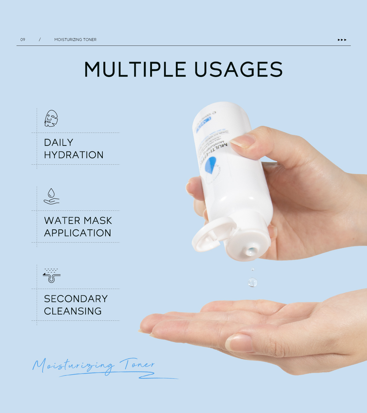 Cross-border Laicome Moisturizing Hydrating Toner 100ml Facial Care Hydrating and Moisturizing Lotion Manufacturer's wholesale in stock undefined