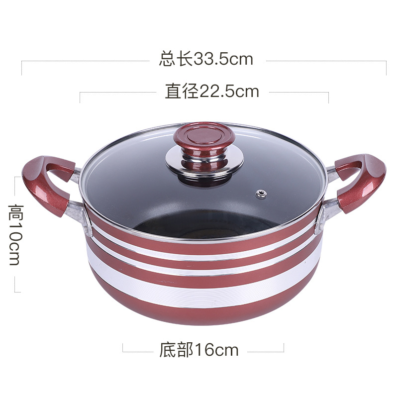 Tres piezas de set de paneles caseros pan antiadherente regalo de reunión anual al por mayor multifuncional estofado pan caja de regalo