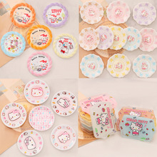 可爱卡通猫咪草莓盘子 diy奶油胶儿童玩具娃娃屋树脂饰品微缩摆件