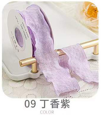 4cm volantes cinta plisada Lino avanzada fishtail hilo flor hornear caja de regalo embalaje cinta ropa Accesorios