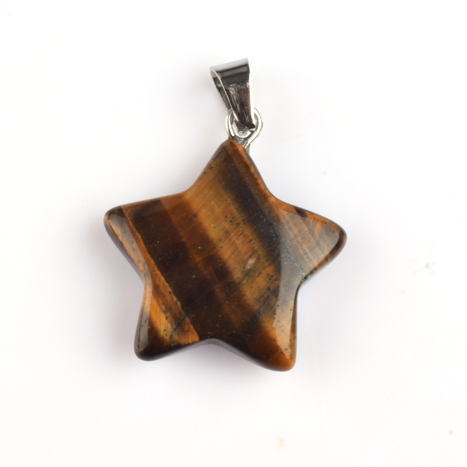 Colgante de piedra de estrella de color natural colgante de amatista de estrella de color pentagramas colgante de estrella de cielo colgante DIY joyas artículos